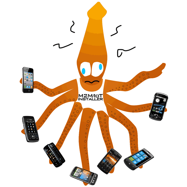 IoT / M2M installer jugging cell phones